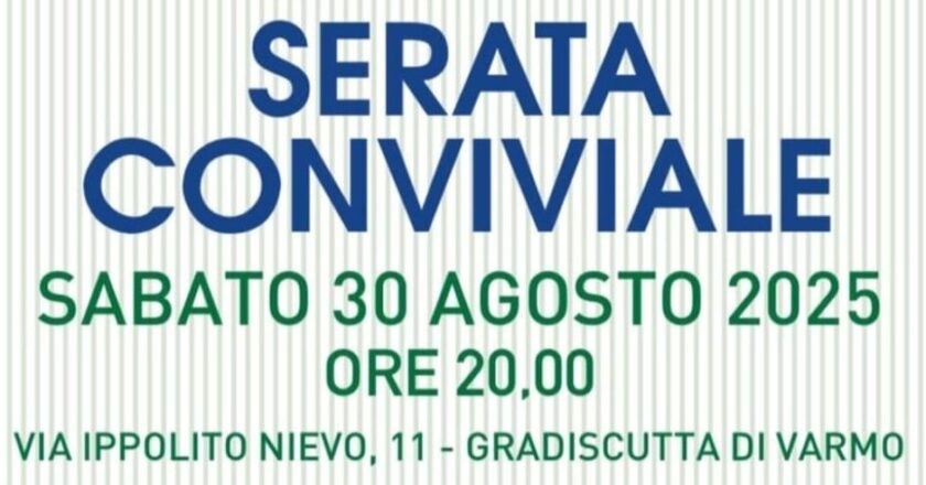 Serata conviviale a Gradiscutta