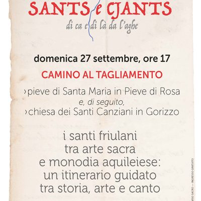 Sants e cjants di ca e di là da l’aghe